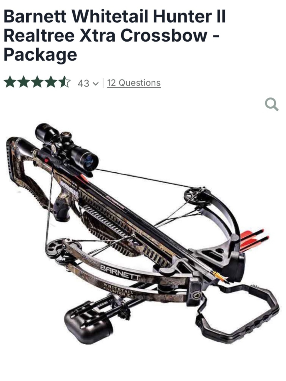 Crossbow with bolts . Brand new